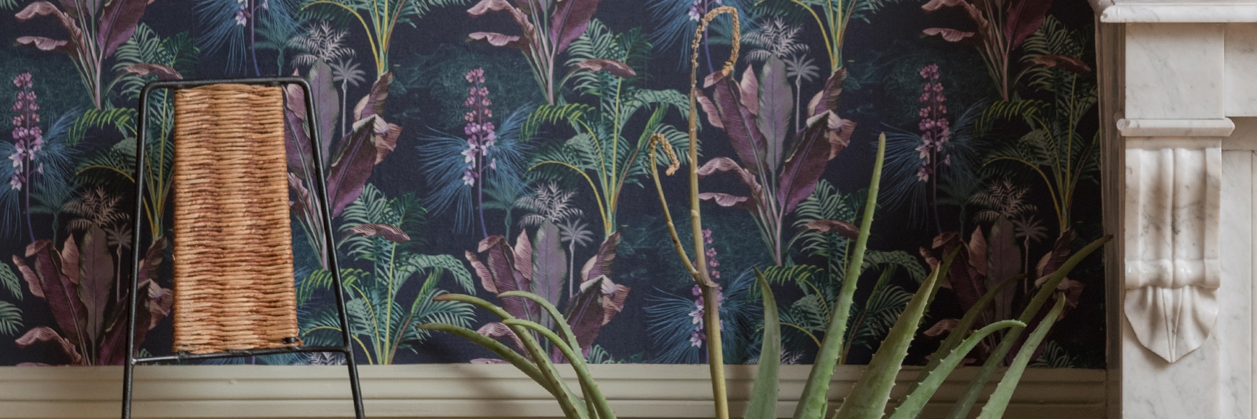Wallpaper and fabric : Tropiques
