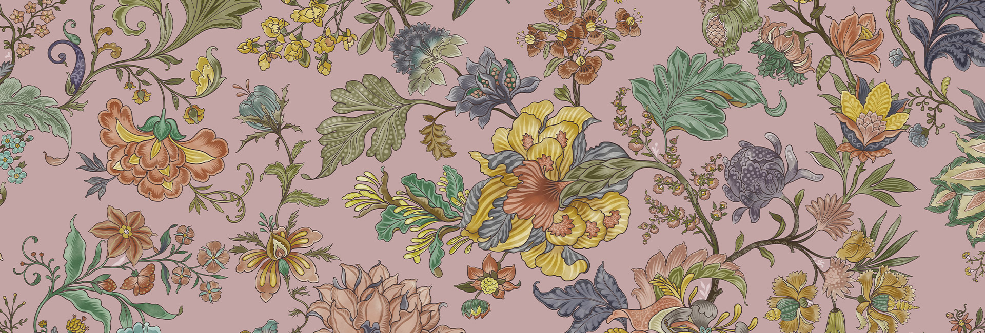 Papier peint et textile d'ameublement : Motifs floraux
