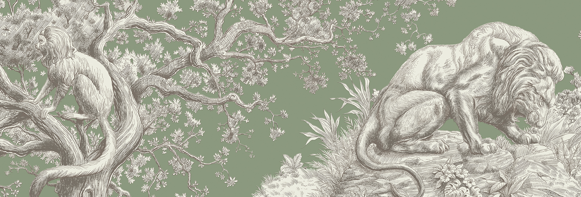 Wallpaper and furnishing textiles: Green