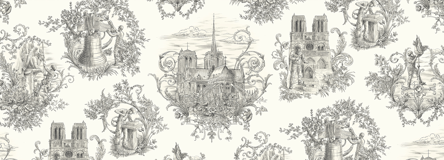 toile de Jouy notre dame