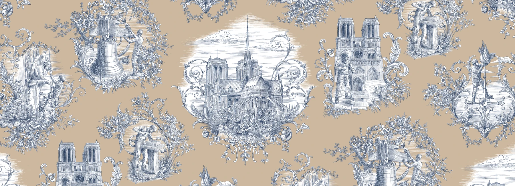 Toile de Jouy artisanale