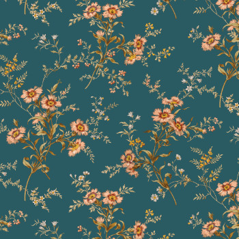 papier peint motif floral